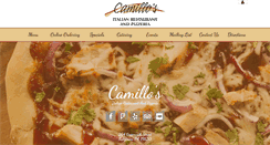 Desktop Screenshot of camillosrestaurant.com